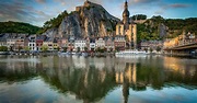 The citadel of Dinant, a fortress in the Meuse valley