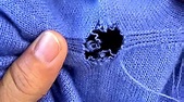 How to Perfectly Repair Armpit Holes in a Sweater，So Amazing! - YouTube