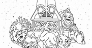 Pinto Dibujos: Angry Birds Star Wars para colorear, pintar e imprimir