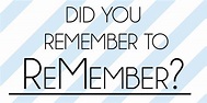 Did you Remember to ReMember? – Alpha Delta Pi
