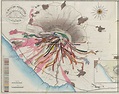 Map of Vesuvius's lava eruption streams from 1631 to 1831 [2021×1605 ...