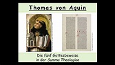 Thomas von Aquin - Gottesbeweise erklärt (Summa Theologiae | Quinque ...