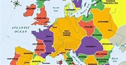 14th Century Middle Ages Europe Map Acre - Map