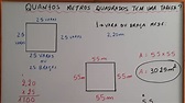 Quantos metros quadrados tem uma tarefa? - YouTube