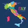 Mapa da Itália - Baixar Vector