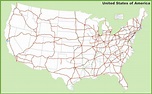 Printable Map Of Usa With Major Highways Printable Us Maps | Sexiz Pix