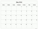 Full Moon May 2024 Calendar Printable Free - Magda Nancie