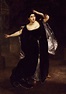 Giuditta Pasta (1797-1865), Italian soprano, in the mad scene of Anna ...