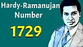 Hardy Ramanujan Number | Discovery of this number - 1729 - YouTube