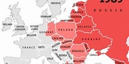 URSS mapa antes e depois - Mapa da URSS antes e depois (Europa de Leste ...