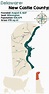 Mapa Del Condado De New Castle En Delaware Ilustración del Vector ...