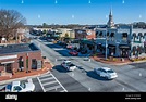 Elevated view of downtown Lawrenceville, Georgia. USA Stock Photo - Alamy