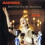 Madonna Don't Cry For Me Argentina Single Cd - R$ 80,00 em Mercado Livre