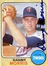 Danny Morris played in five games for the Twins between 1968 and 1969 ...