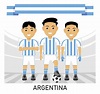 Plantilla equipo copa del mundo argentina | Vector Premium