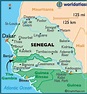 Mapa Gambia Y Senegal