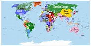 خريطة العالم عام 1900