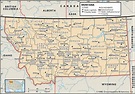 State and County Maps of Montana
