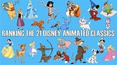 Ranking the 21 Disney Animated Classics (1937-1988) - YouTube