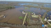 Drone footage shows widespread flooding in Louisiana