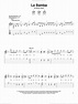 La Bamba sheet music (easy) for guitar solo (chords) (PDF)
