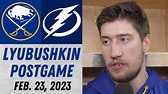 Ilya Lyubushkin Postgame Interview vs Tampa Bay Lightning (2/23/2023 ...