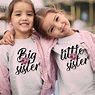 Big Sister, Little Sister, Flowers, Siblings Shirts - Fabconic