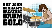 5 of John Bonham's Greatest Drum Solos