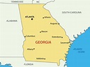 Map of Georgia USA