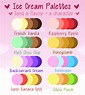 ♥ Ice Cream Palette Art Challenge ♥ Send a flavour + a character and I ...