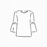 shirt blouse vector sketch 8686359 Vector Art at Vecteezy