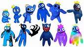 Niveles de Poder de BLUE (Rainbow Friends, Roblox Juego, Terror Game ...