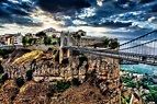 Ponte E Paisagens Do Céu Da Argélia Na Cidade De Constantina Foto de ...