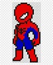 Simple Spiderman Pixel Art Grid - Draw-metro