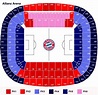Allianz arena-map - Karte der allianz-arena (Bayern - Deutschland)