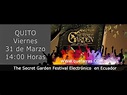 THE SECRET GARDEN Concierto Festival Quito Markus Schulz Videos Fotos ...