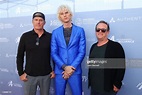 Mike Witherill, Machine Gun Kelly and Jib Polhemus attend the San ...