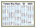 Printable 2023 Tampa Bay Rays Schedule
