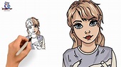 How To Draw Taylor Swift 1989 - Tutorial - YouTube