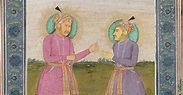 Akbar-e-Azam with his son Sultan Murad | Illumination -- Mughal ...