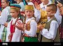 Vilnius / Lithuania - July 6 2019: Beautiful Lithuanian children ...