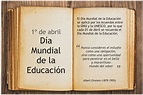 Día Mundial de la Educación – INSTITUCIÓN EDUCATIVA PRIVADA