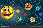 Dibujos Animados, Júpiter, Planetas, Cara, Sistema Imagen Vectorial de ...