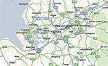Warrington Map and Warrington Satellite Image