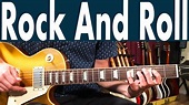 How To Play Rock And Roll By Led Zeppelin On Guitar With TABs | Guitar ...