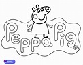 Desenho da Peppa para colorir - Artesanato Passo a Passo!