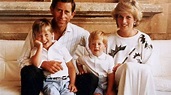 Las postales navideñas de Lady Di con el Príncipe Carlos y sus hijos ...