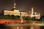 Moscow, Kremlin, Russia, Night, Grand Kremlin Palace, - Kremlin Rusia ...