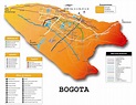 Mapa de Bogotá - Mapa Físico, Geográfico, Político, turístico y Temático.