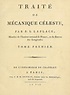Traité de mécanique céleste by Pierre Simon marquis de Laplace | Open ...